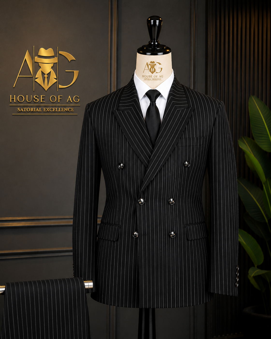The Attorney's Special Three piece Pinstripe Suit